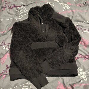 Ivivva Black Sherpa Pullover Jacket